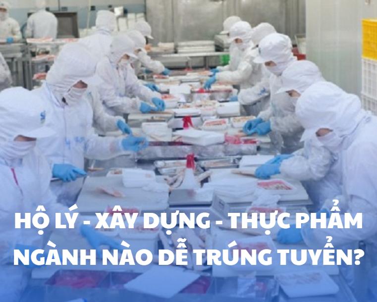 Làm hộ lý, xây dựng, thực phẩm: Ngành nào dễ trúng tuyển nhất?